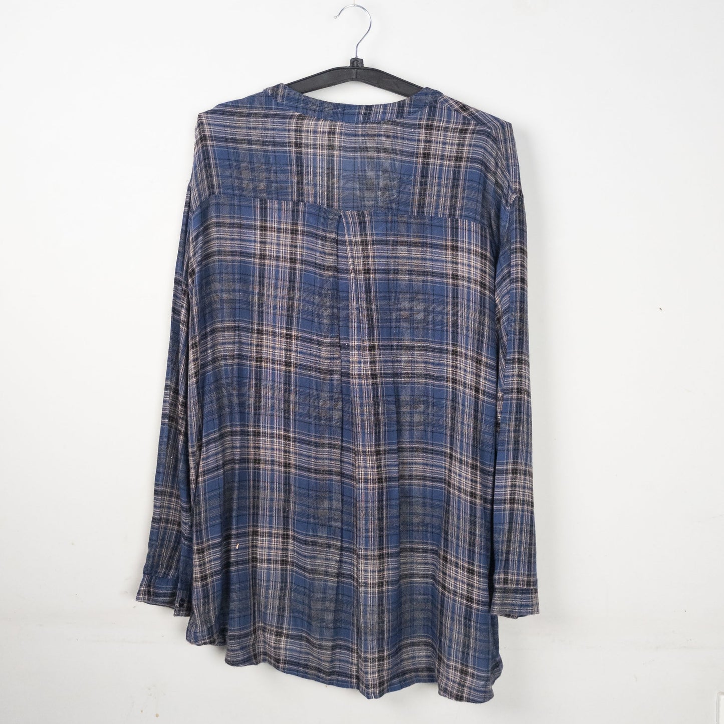 Plaid Lace Up Top