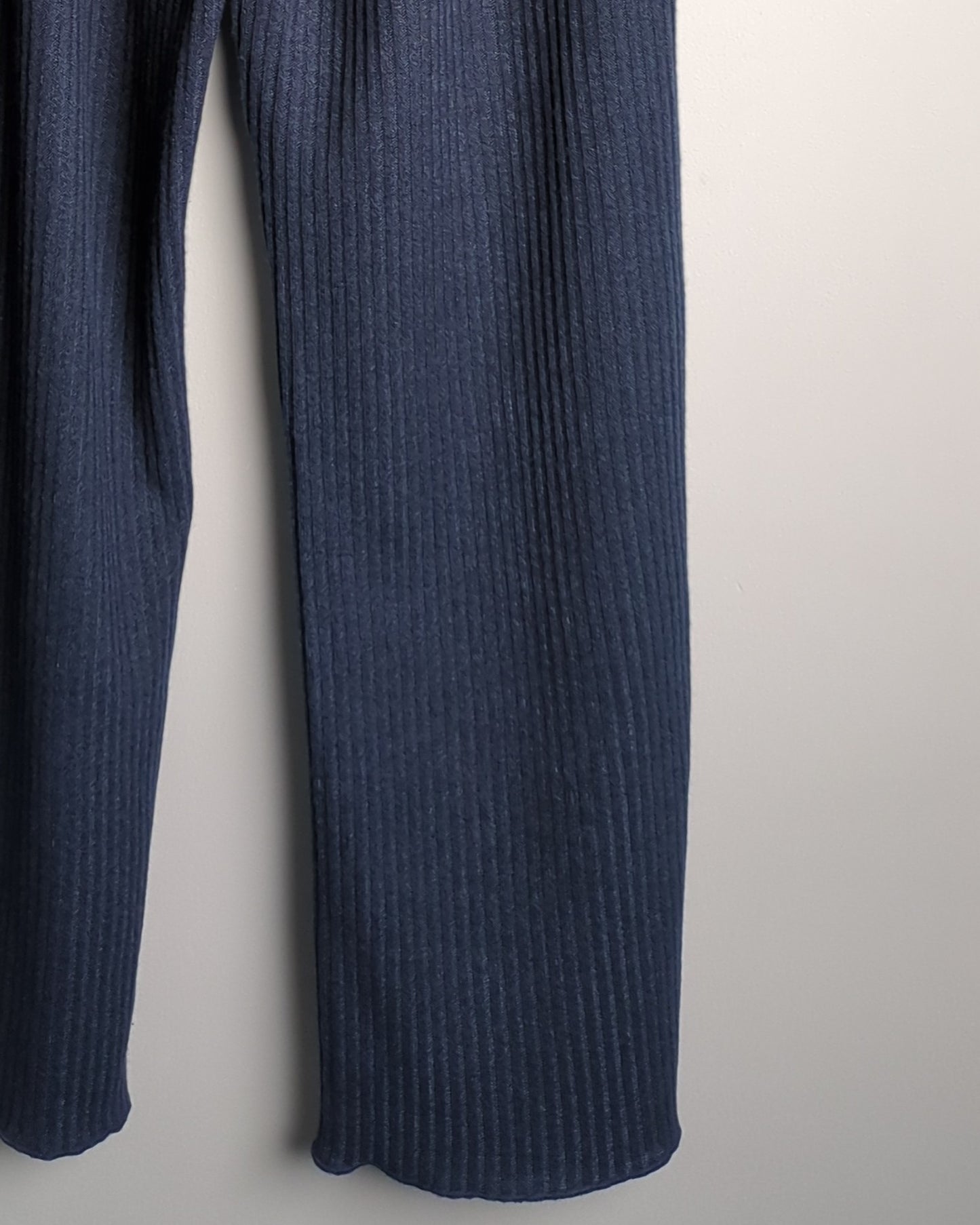 Urbanic Blue Ribbed Trousers