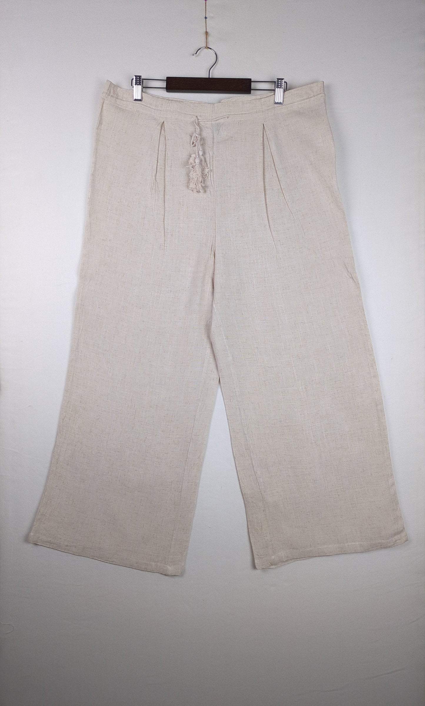 Beige Wide-Leg