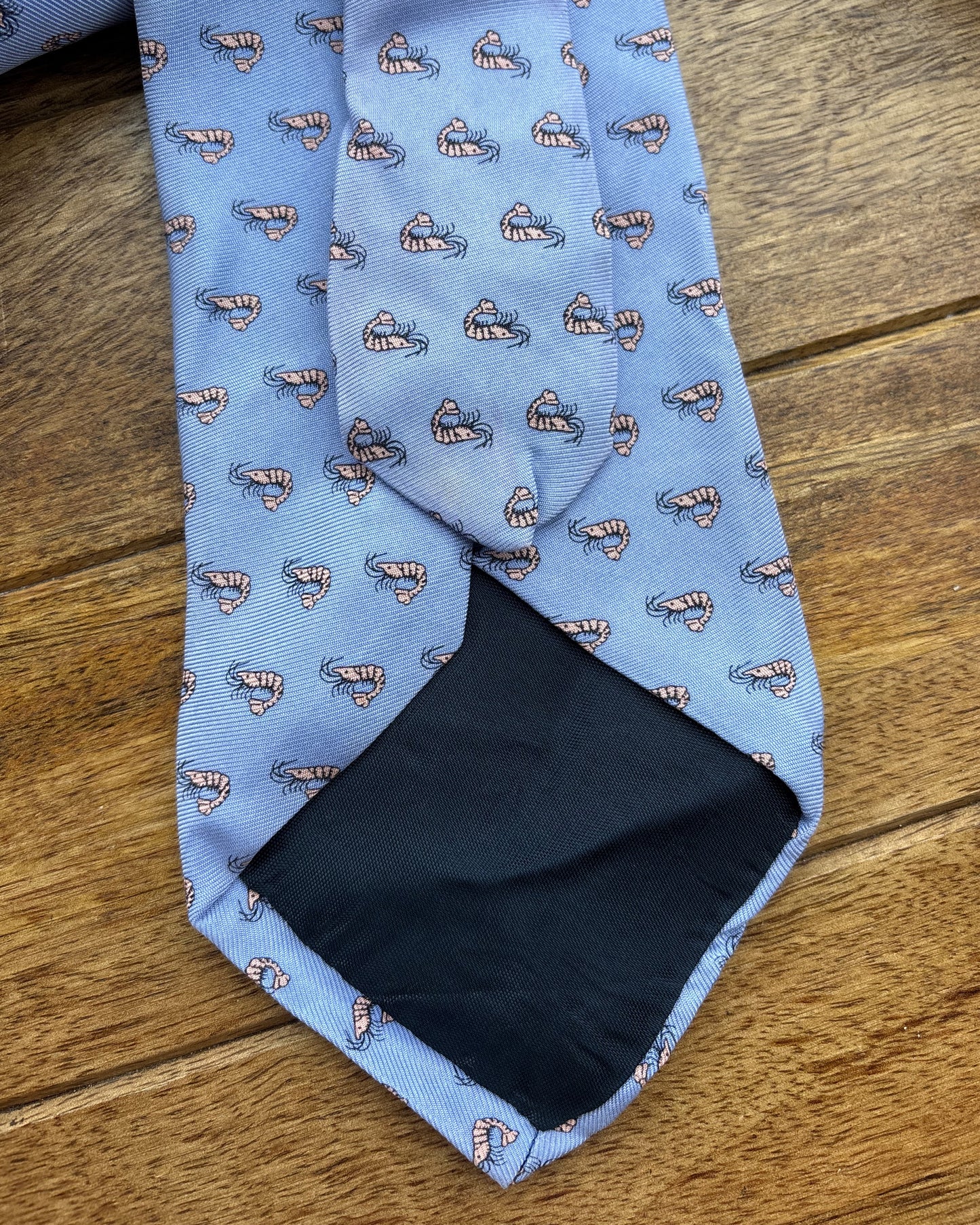 Blue Graphic Silk Necktie