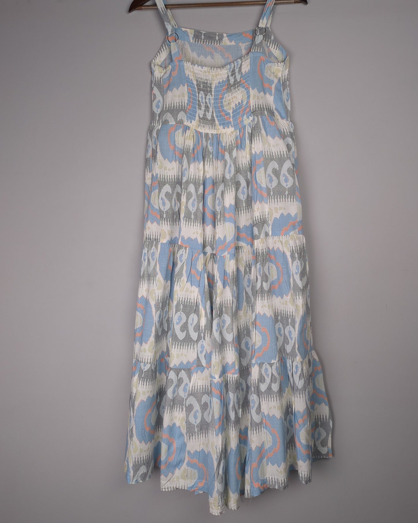 Bombay Catsey Blue Tiered Dress