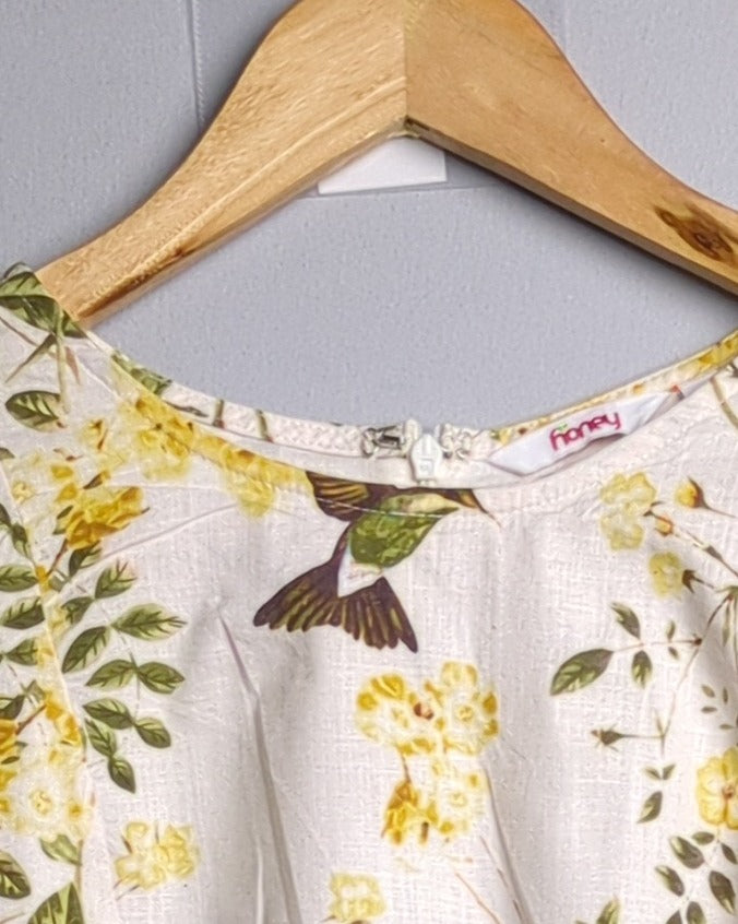 Honey White Floral Dress