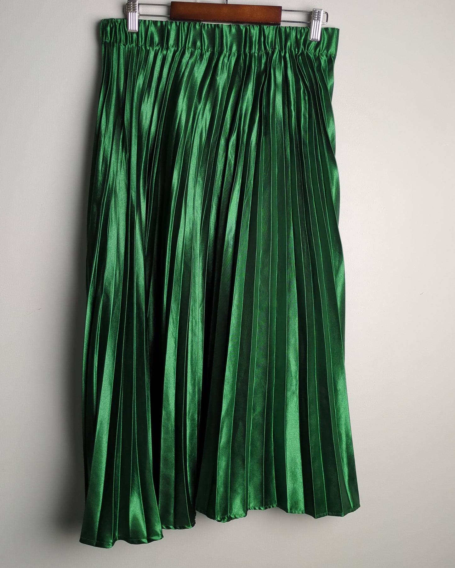 Uptownie Green Pleated Skirt