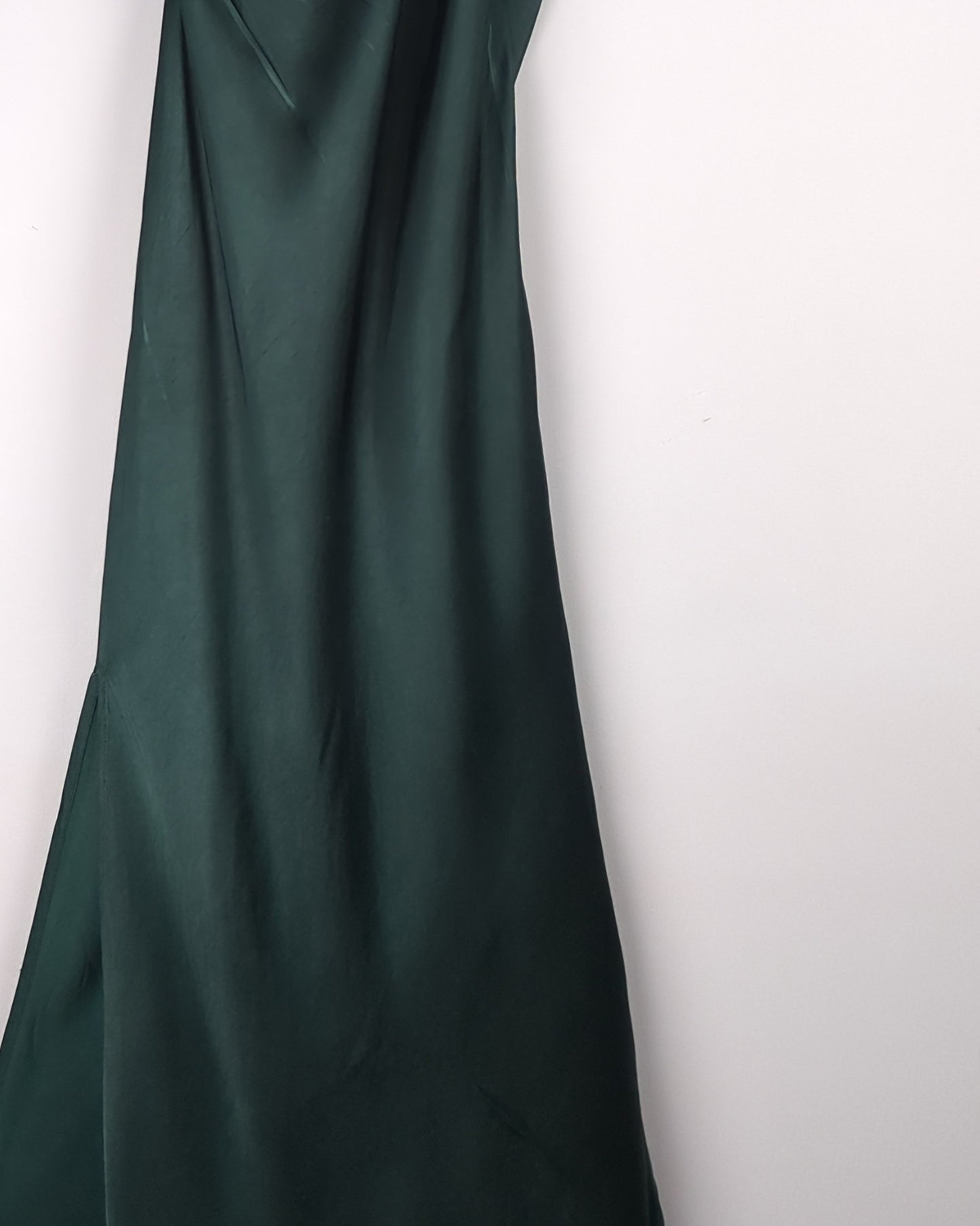 Zara Green Satin Dress