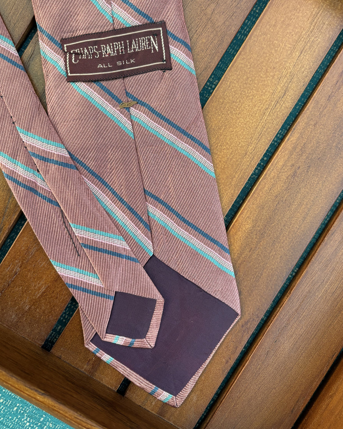 Chaps Ralph Lauren Pink Striped Necktie
