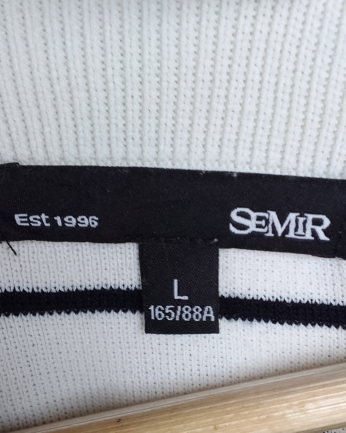 Semir White Striped Sweater