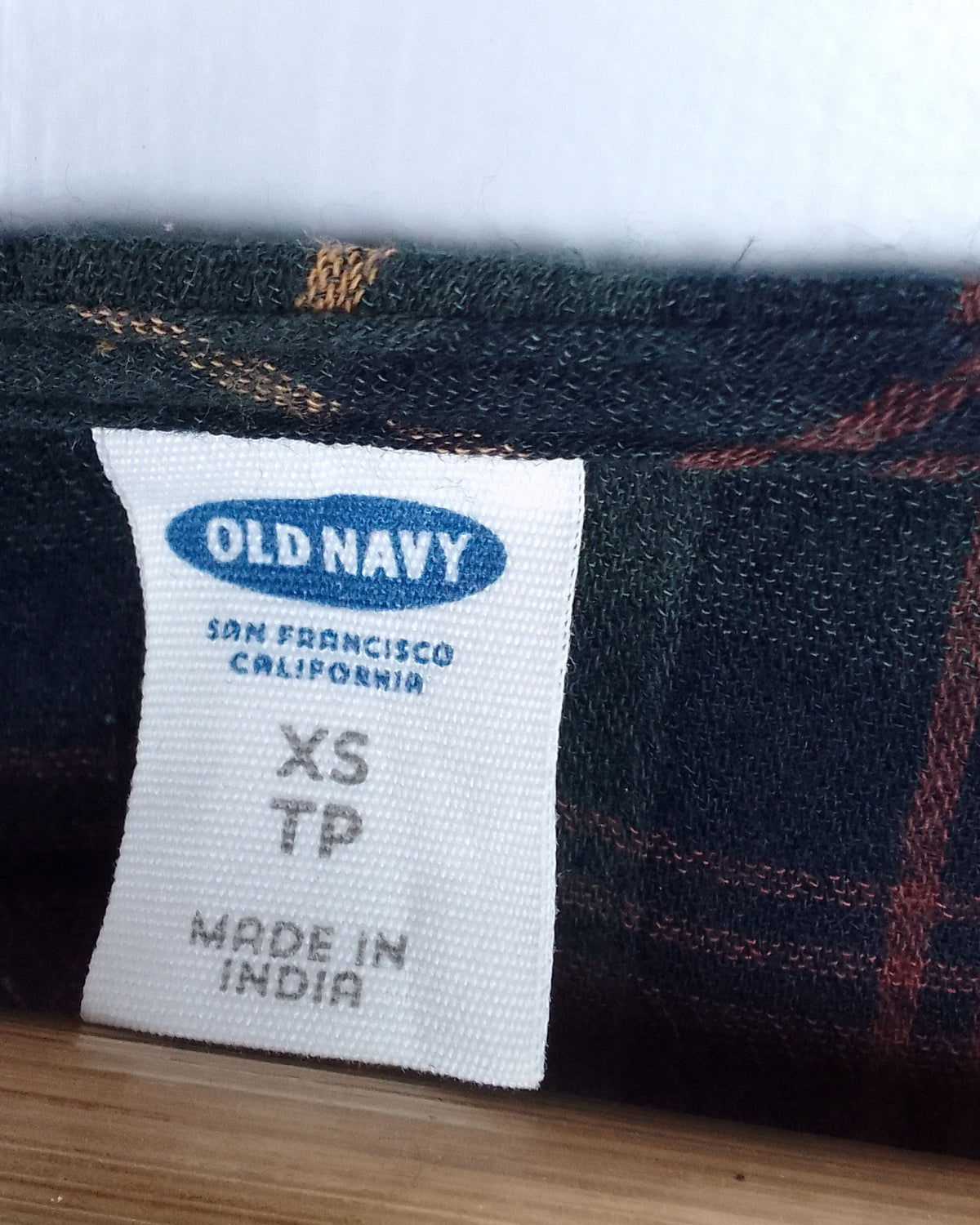 Old Navy Wine Plaid Blouse