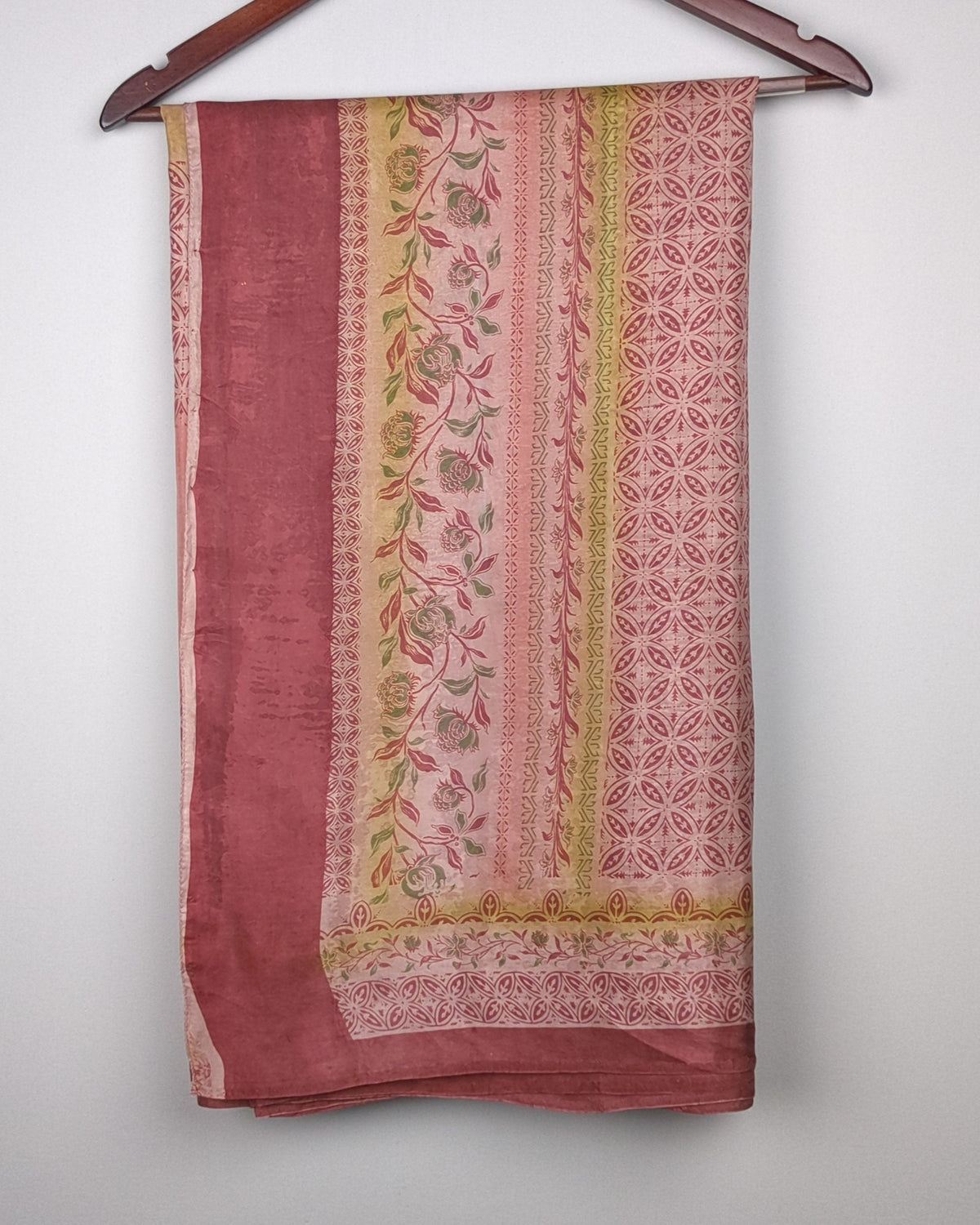 Wine Printed Saree