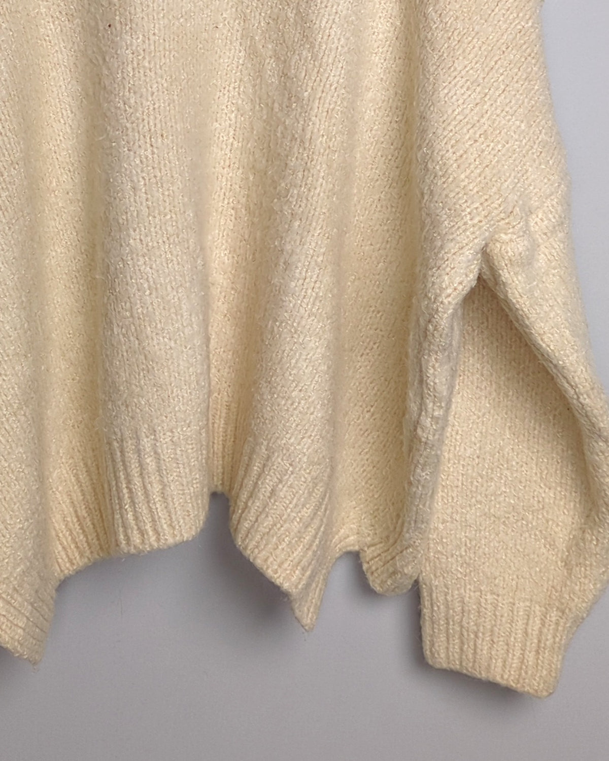 Beige Pompon Sweater