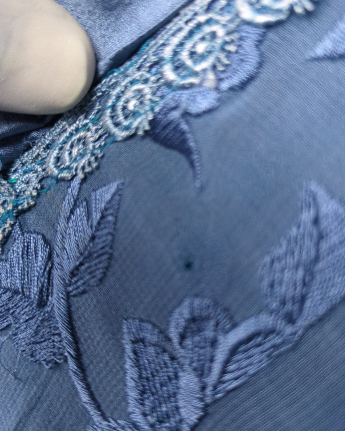 Blue Embroidered Kurta