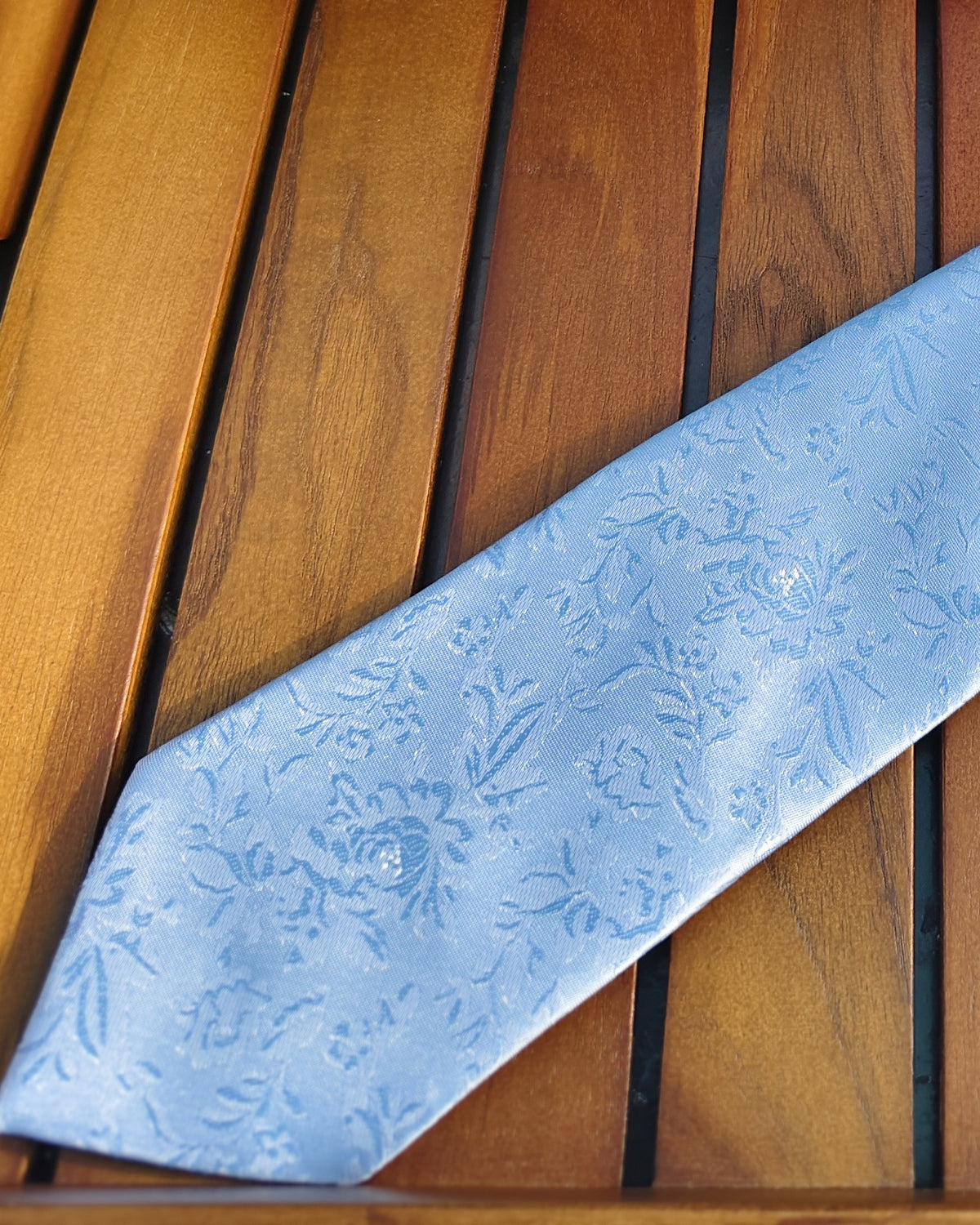 Blue Floral Necktie