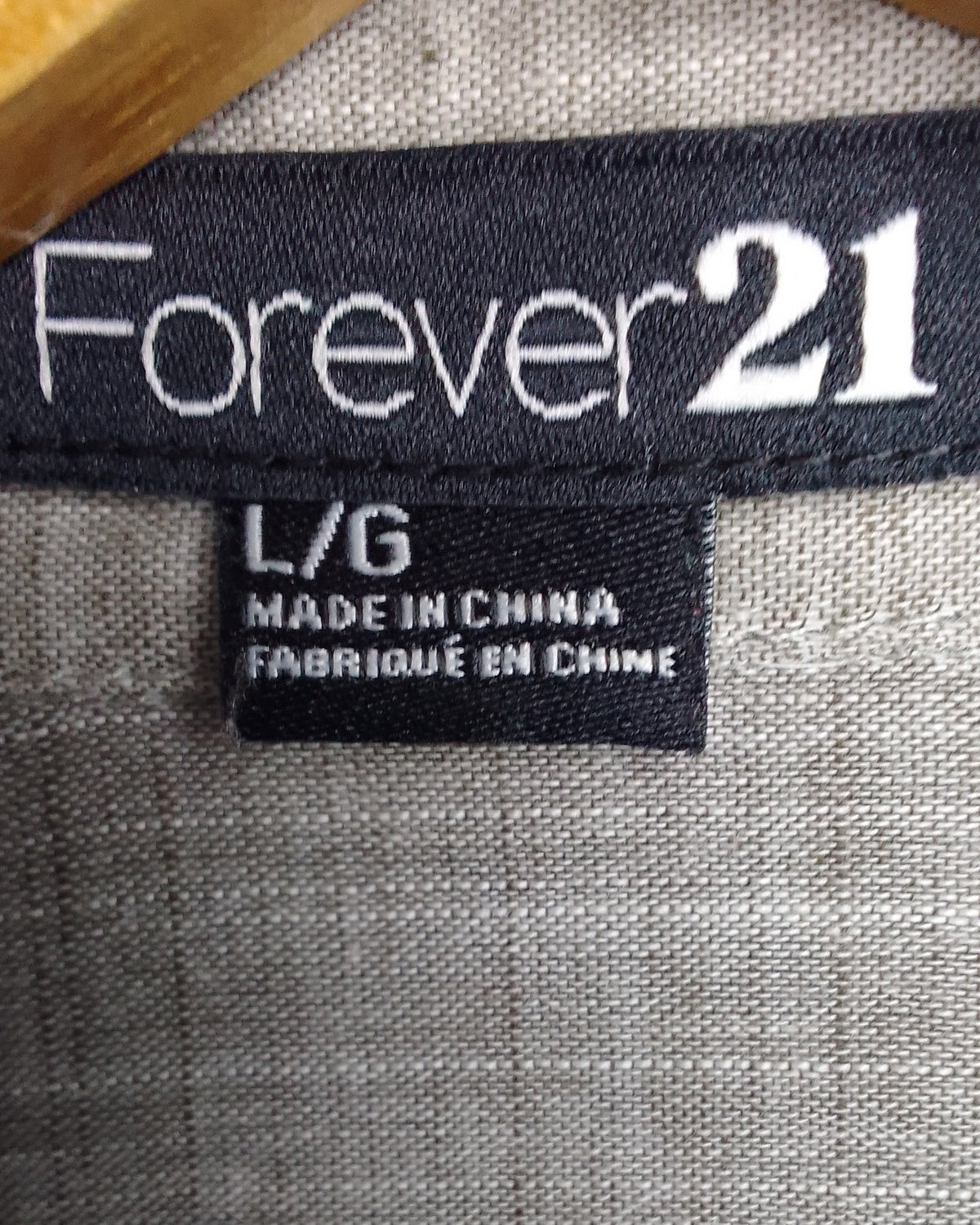 Forever 21 Gray Button Shirt