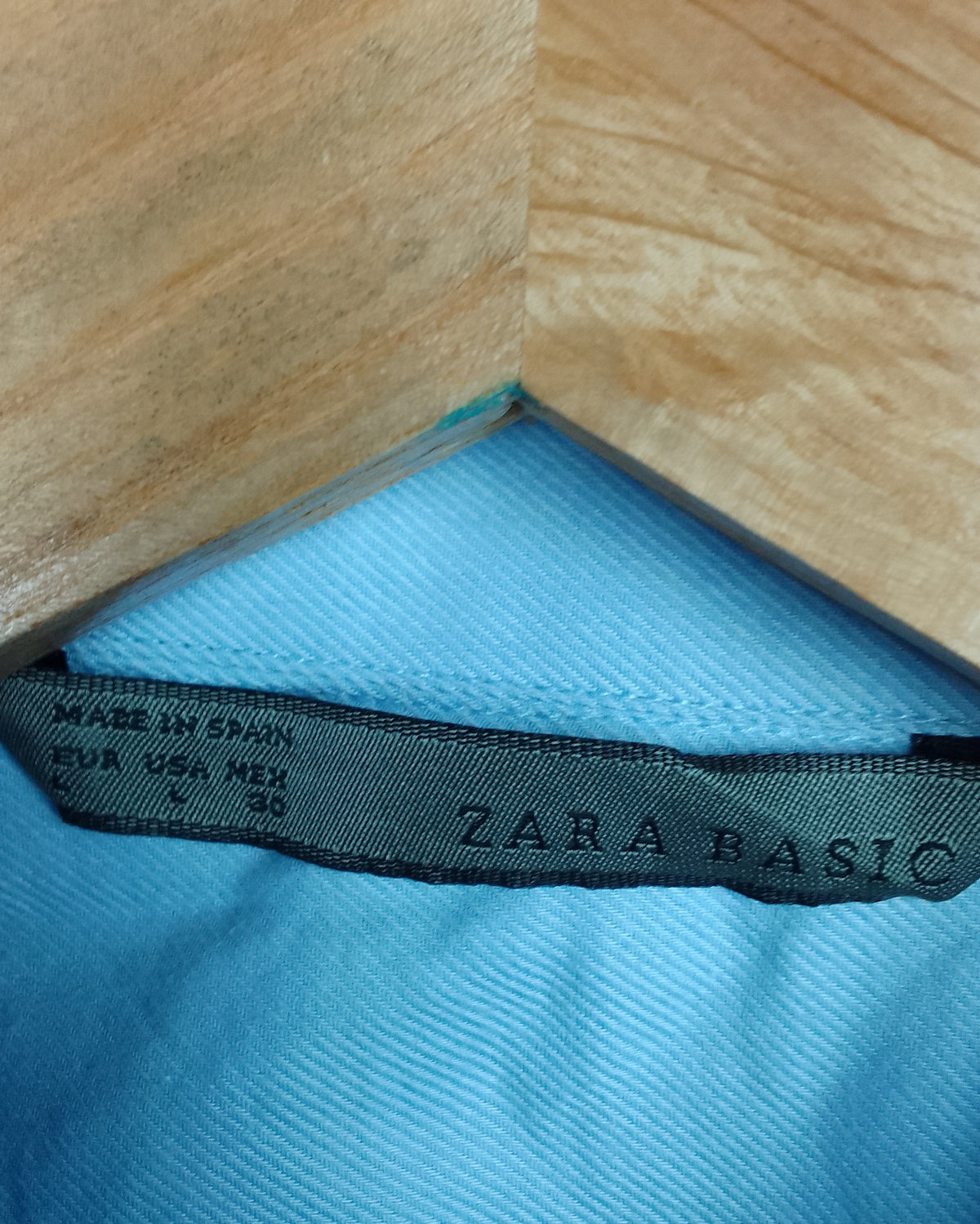 Zara Basic Blue Button-Down Shirt