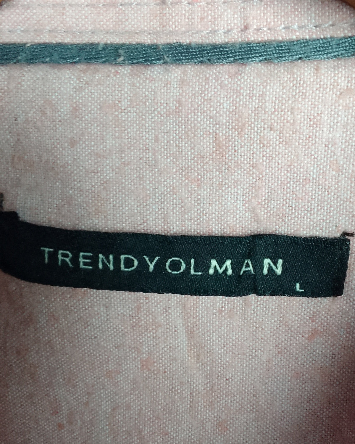 Trendyol Man Pink Button-Down Shirt