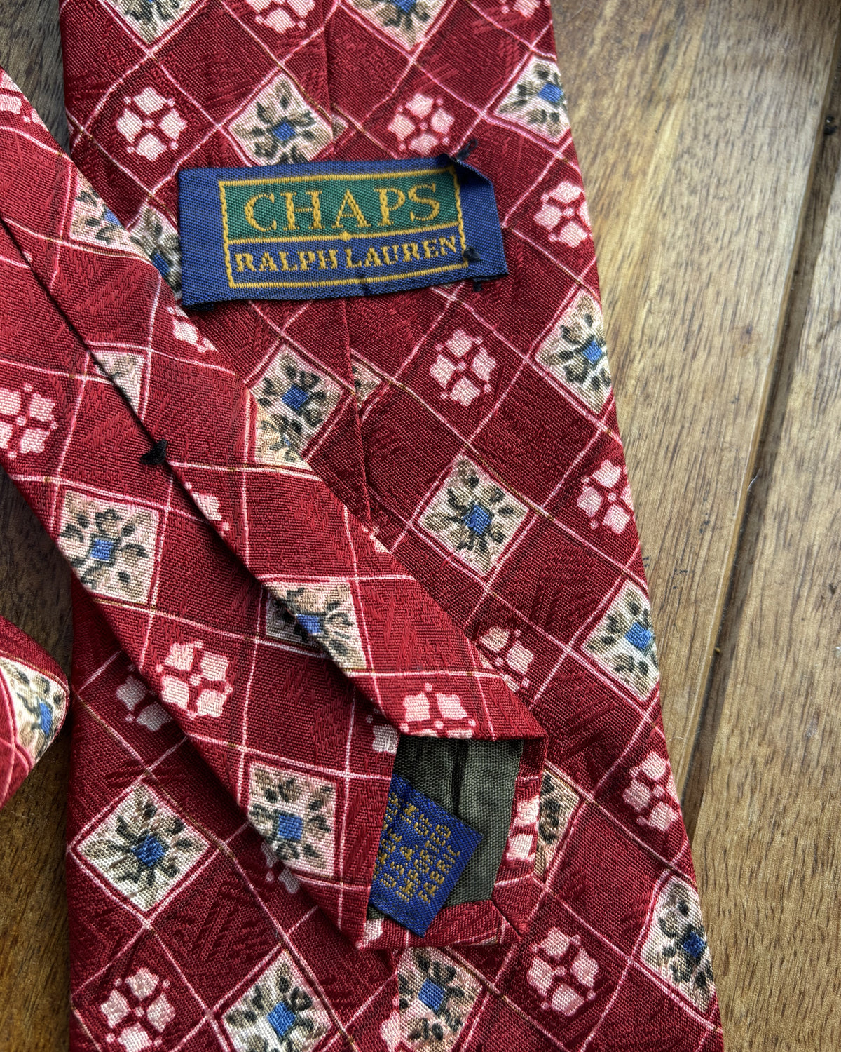 Chaps By Ralph Lauren Red Geometric Bandana