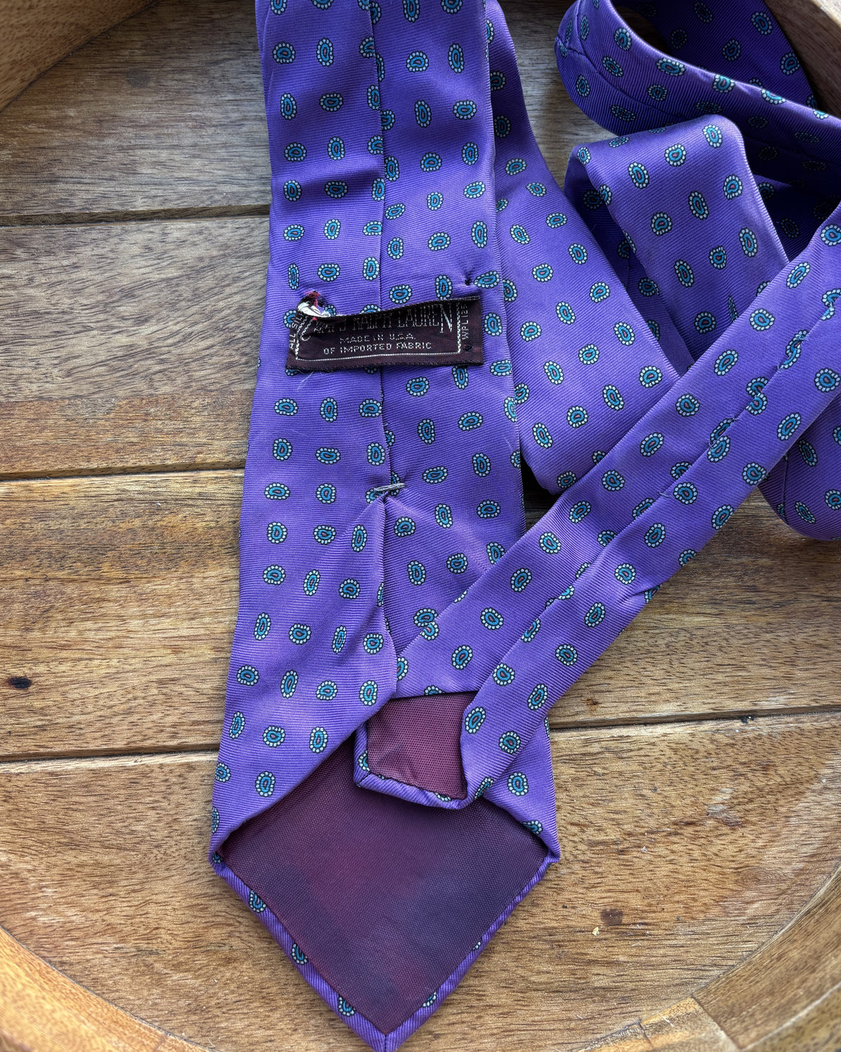 Chaps By Ralph Lauren Purple Silk Necktie