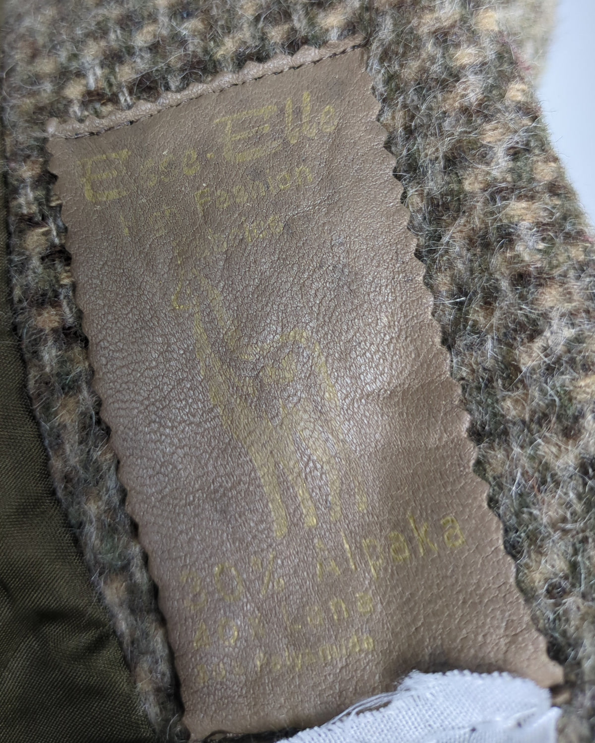 Elle-Elle Brown Textured Jacket