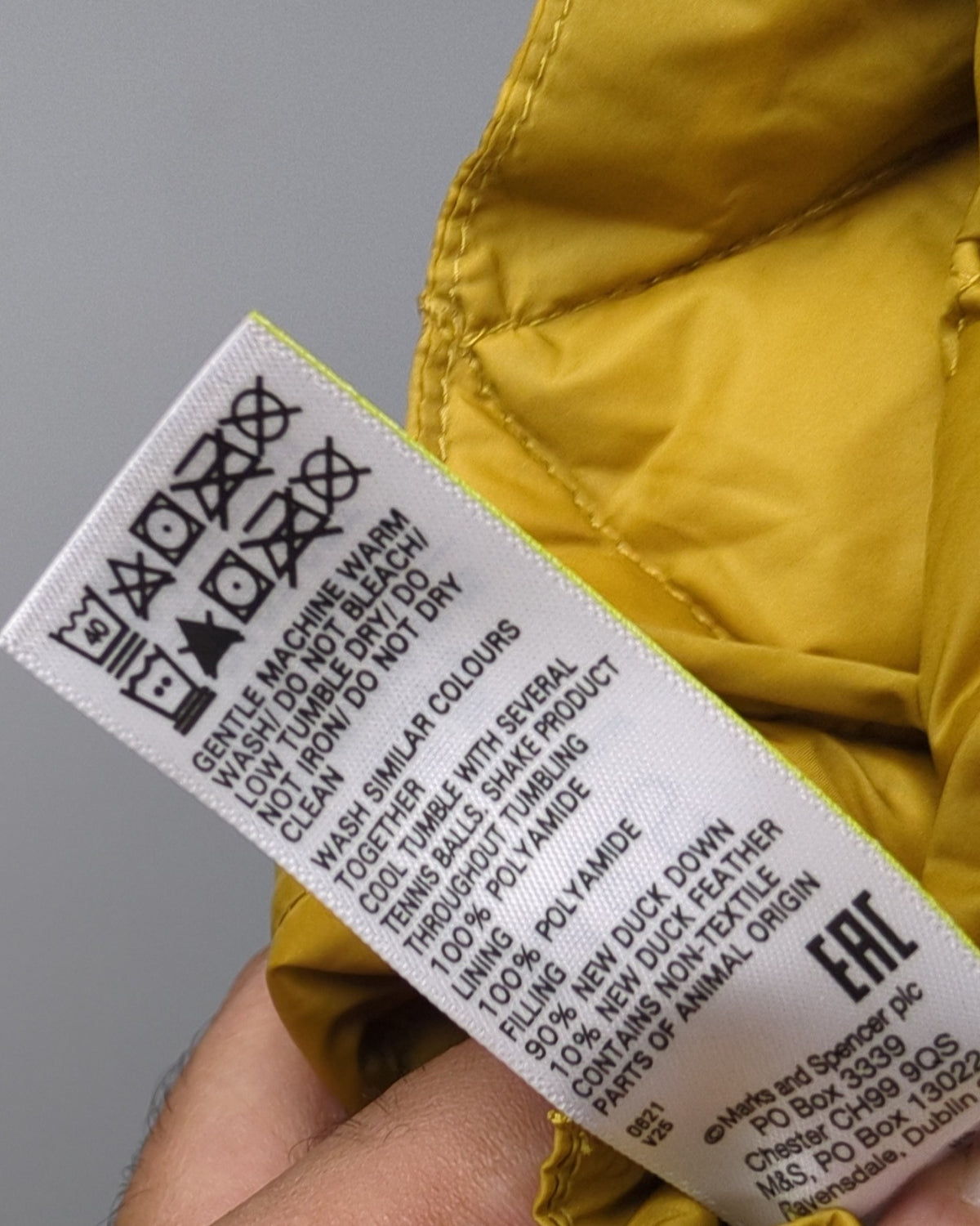 Per Una Marks And Spencer Orange Quilted Jacket