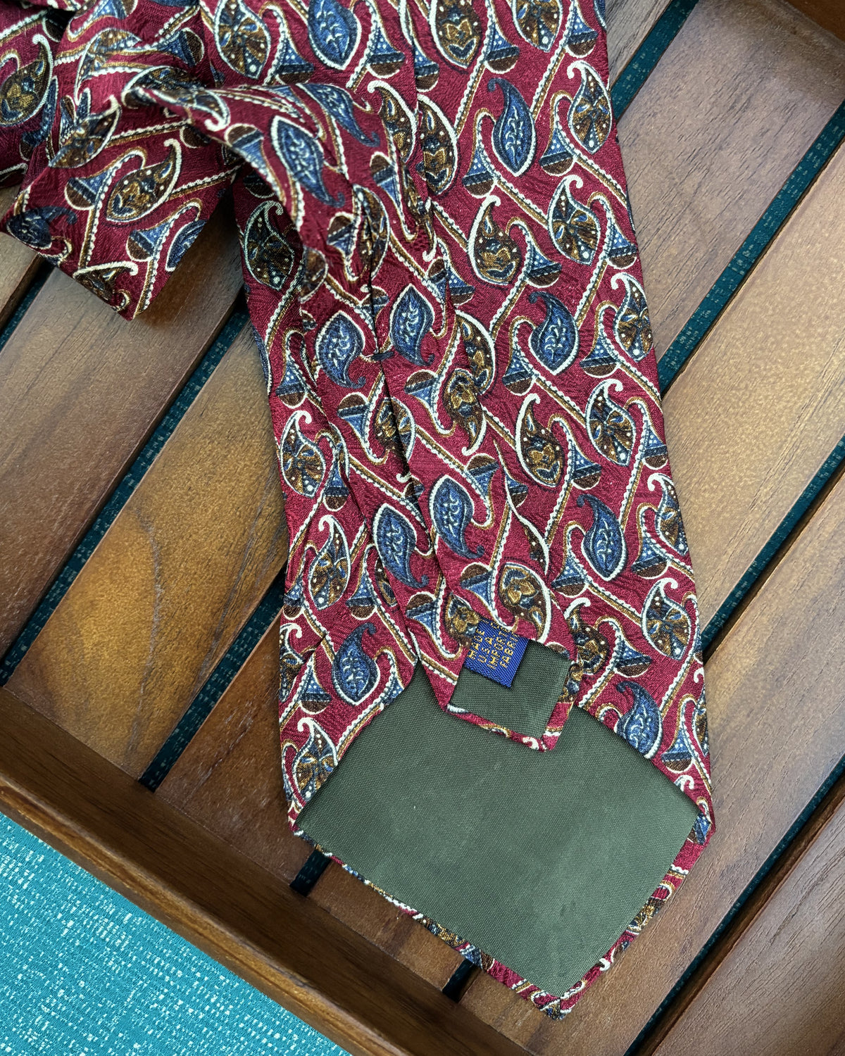 Chaps Ralph Lauren Wine Patterned Necktie