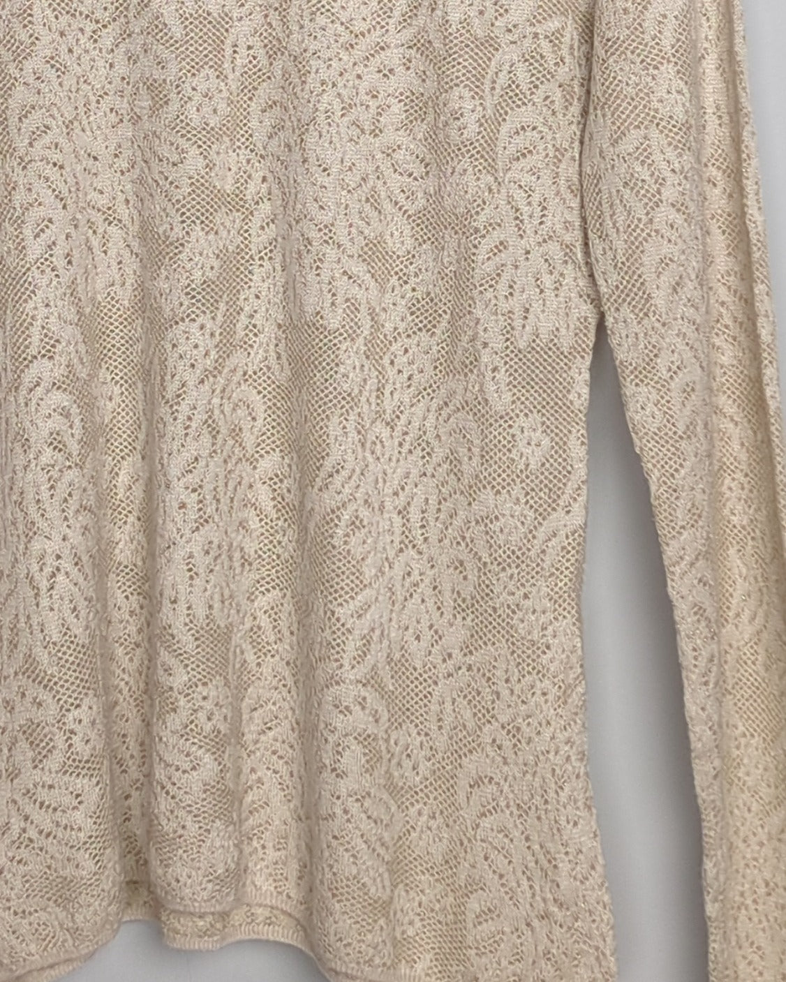 Beige Lace Top