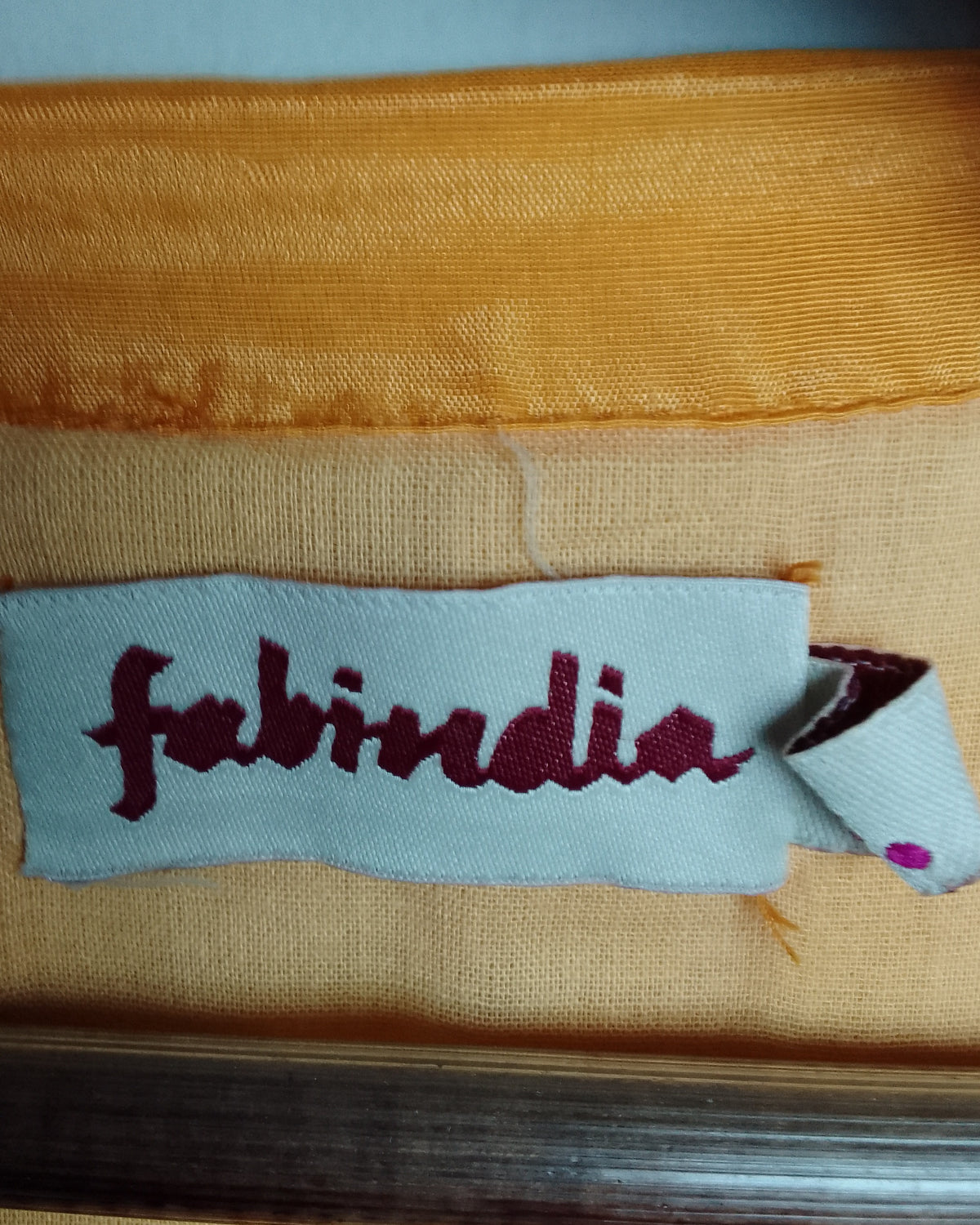 Fabindia Orange Silk Kurta
