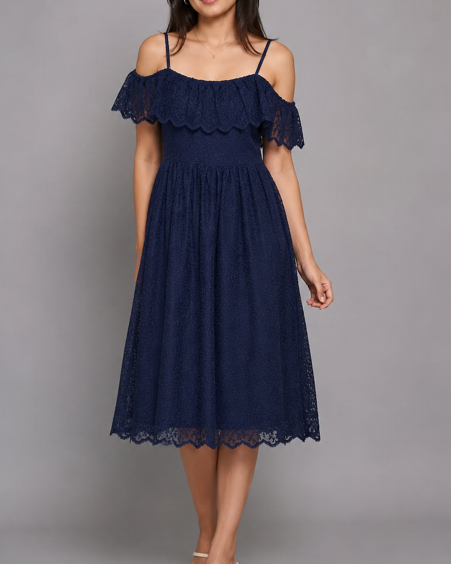H&M Blue Lace Dress