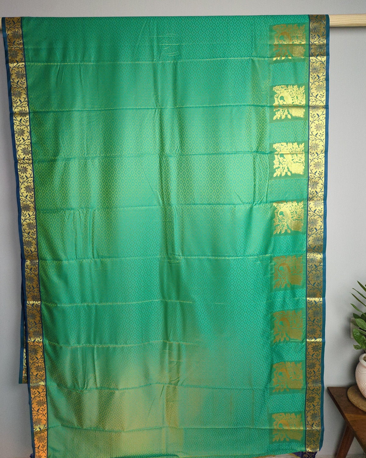 Beige Silk Saree