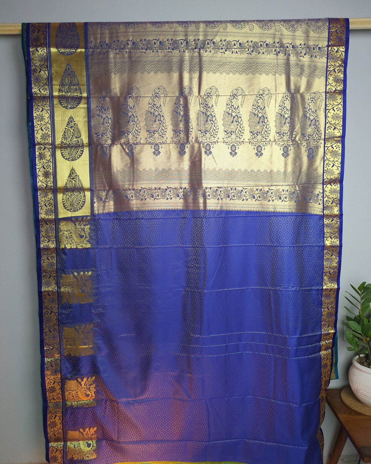 Beige Silk Saree