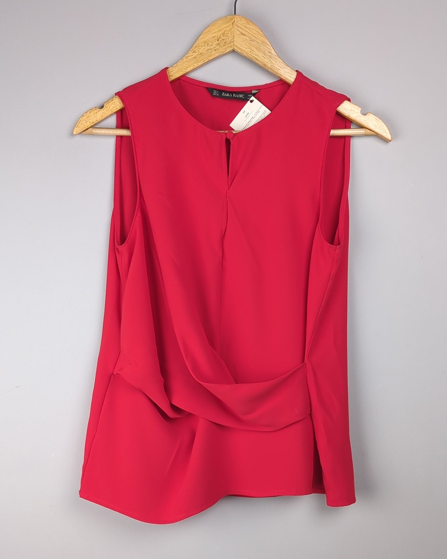 Zara Red Date Night Top