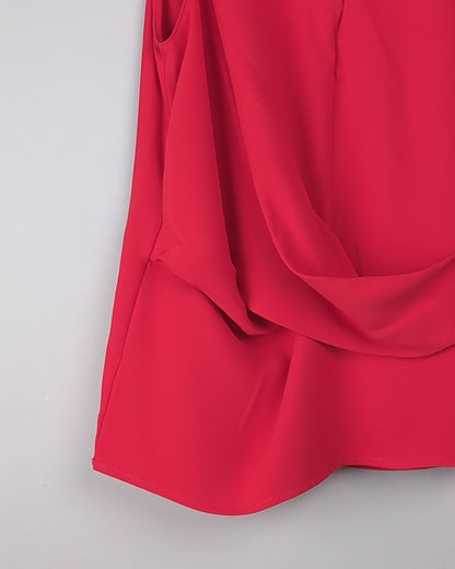 Zara Red Date Night Top