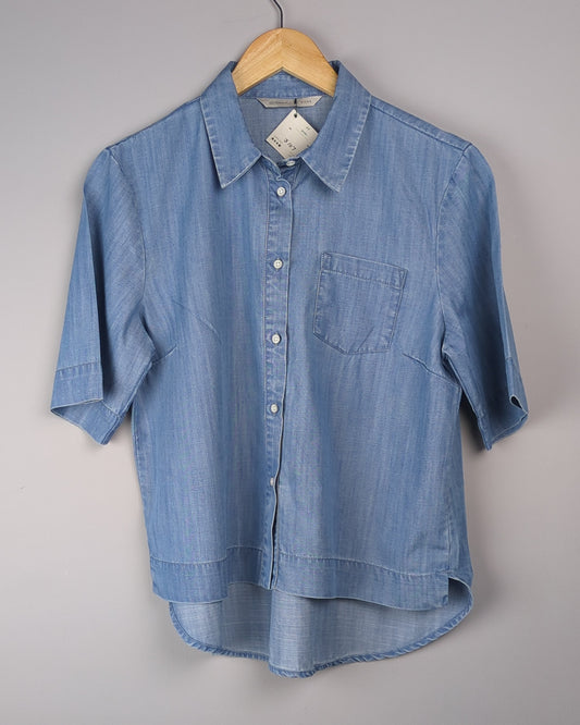 Cotton World Blue Denim Shirt