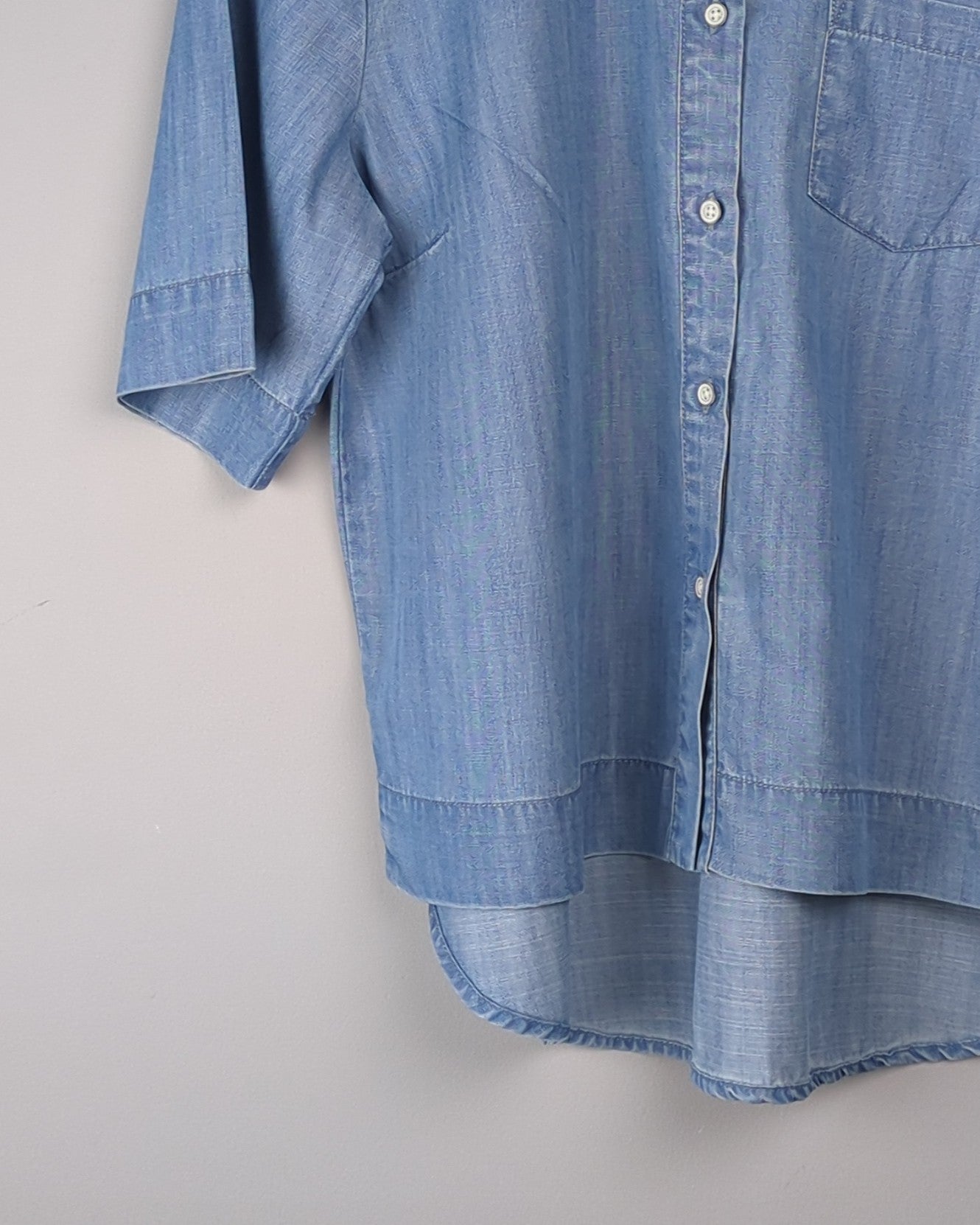 Cotton World Blue Denim Shirt
