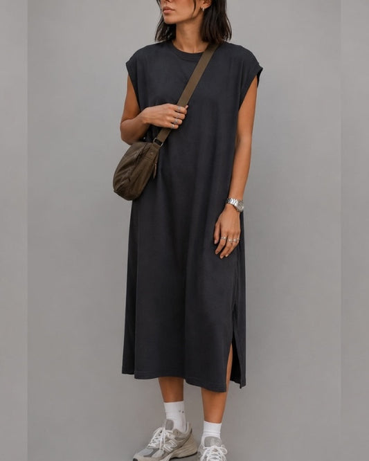 Muji Black T-Shirt Dress