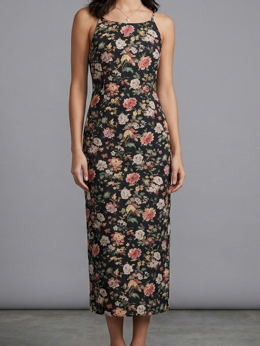 Black Floral Dress