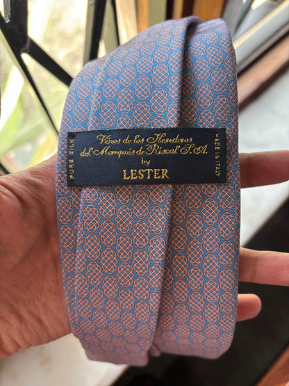 Vintage Marqués de Riscal Silk Tie (Made in Italy) - Jacquard Pattern