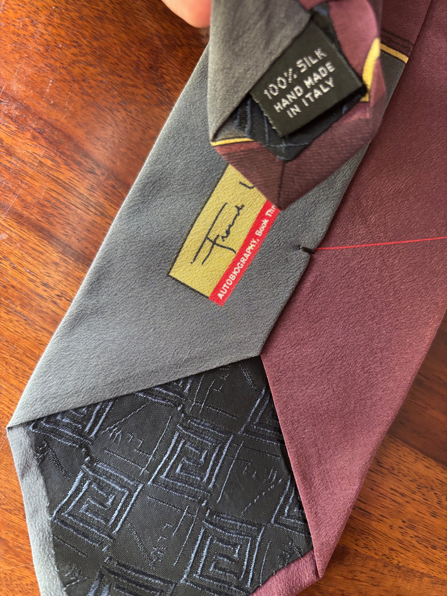 Frank Lloyd Wright Silk Tie (Made in Italy) – Vintage Geometric Design