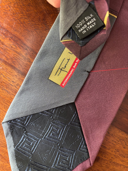 Frank Lloyd Wright Silk Tie (Made in Italy) – Vintage Geometric Design