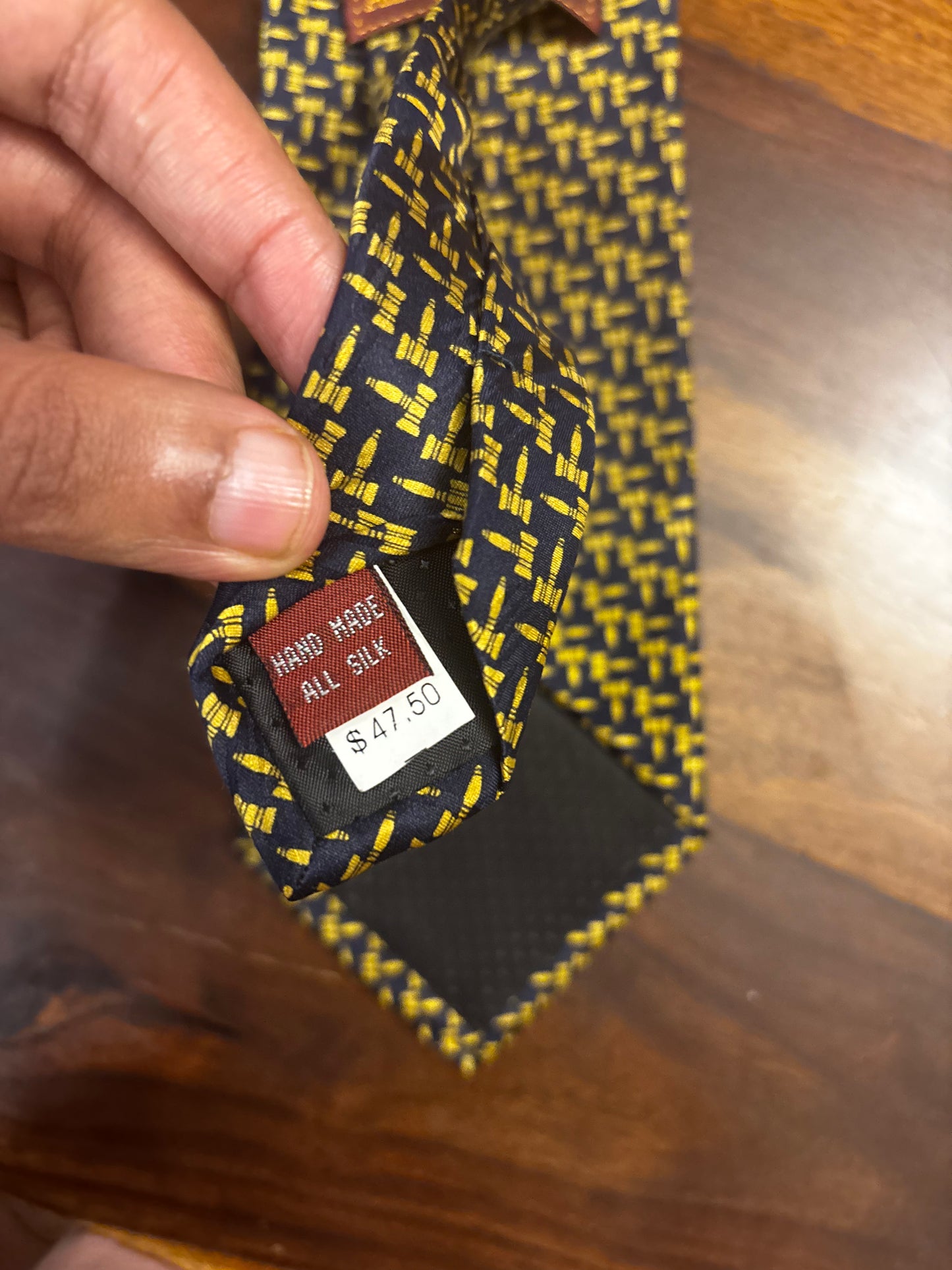 Vintage Museum Artifacts All Silk Tie – Gavel Print