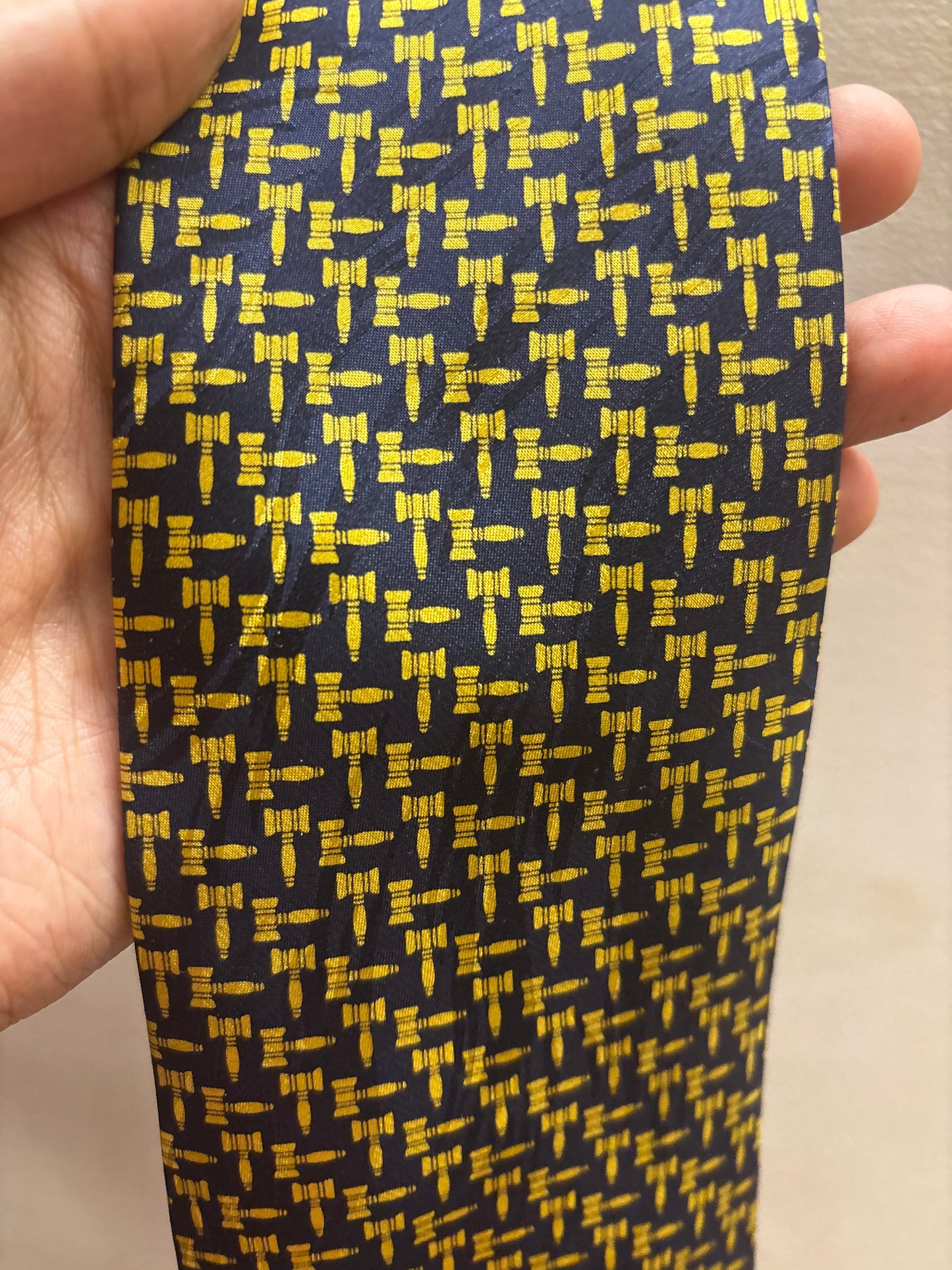 Vintage Museum Artifacts All Silk Tie – Gavel Print