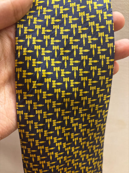 Vintage Museum Artifacts All Silk Tie – Gavel Print