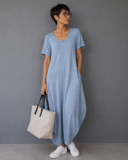 Oska Blue Maxi Dress