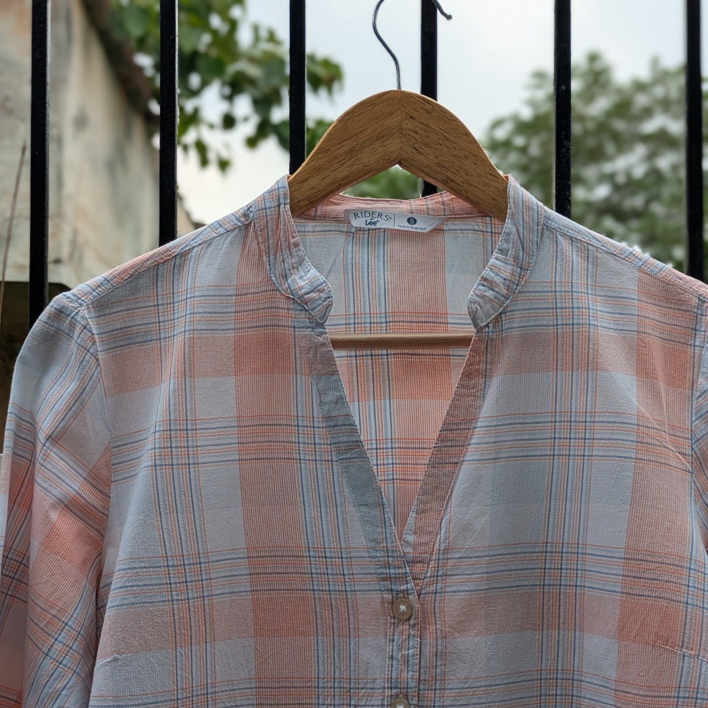Plaid Button-Up Shirt