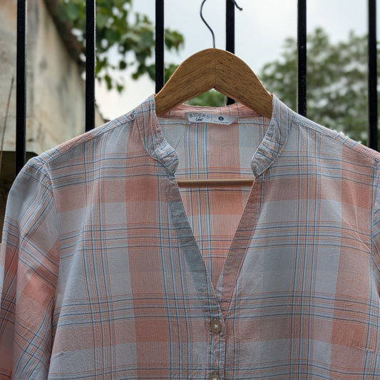 Plaid Button-Up Shirt
