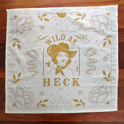 Prelo Bandana with gold and white print