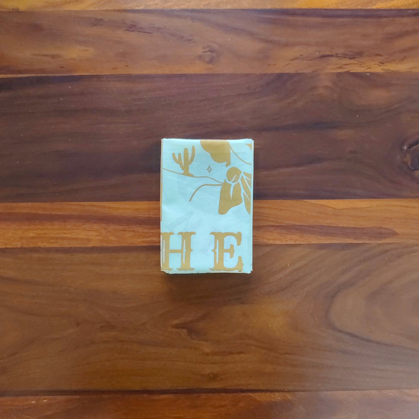 Prelo Bandana with gold and white print