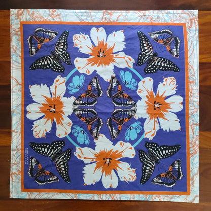Prelo Bandana with butterfly and flower pattern print