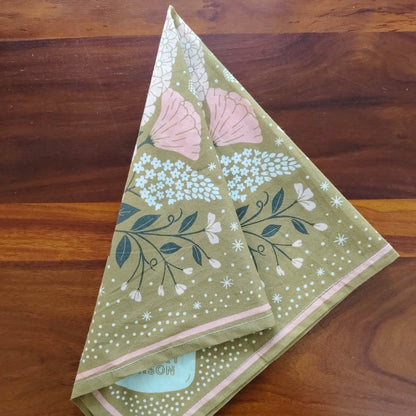 Floral and mason jar patterned Prelo Bandana