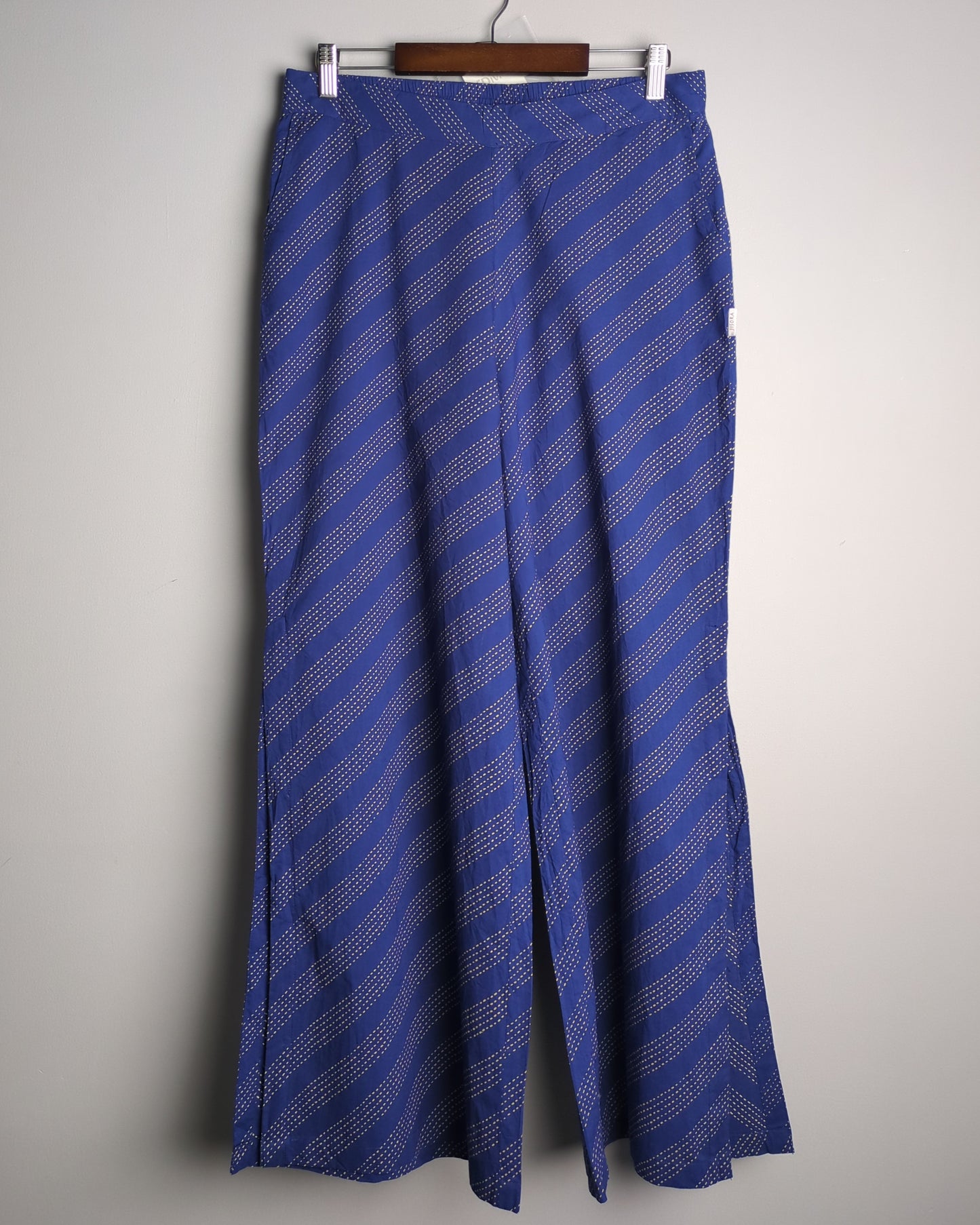 Jisora Blue Wide-Leg Trousers