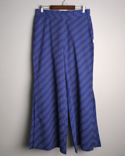 Jisora Blue Wide-Leg Trousers