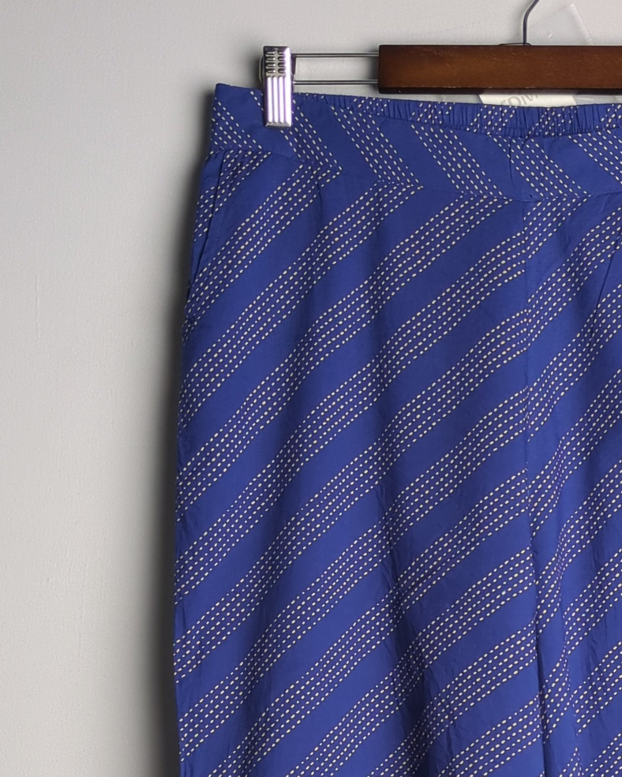 Jisora Blue Wide-Leg Trousers